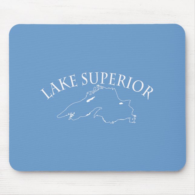 Lake Superior Map Mouse Mat (Front)