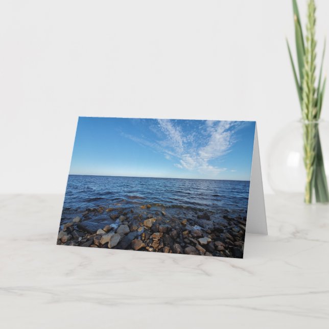 Lake Superior, Michigan, Upper Peninsula Card (Front)