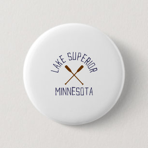 Lake Superior Minnesota Outdoors Vintage 6 Cm Round Badge
