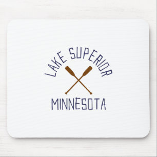 Lake Superior Minnesota Outdoors Vintage Mouse Mat