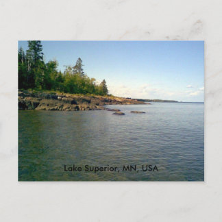 Lake Superior, MN, USA postcard