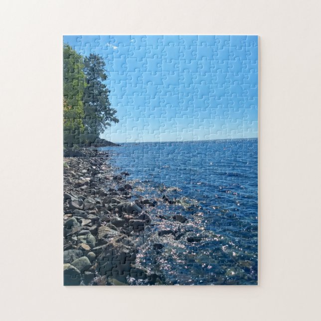 Lake Superior Rocky Shoreline Jigsaw Puzzle (Vertical)