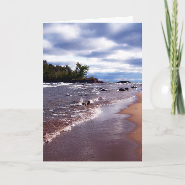 Lake Superior Shoreline Card (Front)