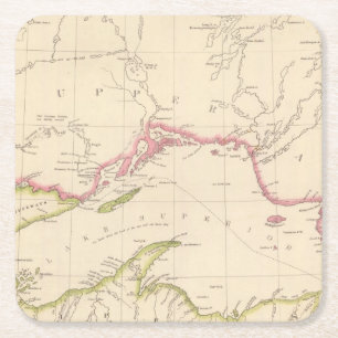 Lake Superior Square Paper Coaster