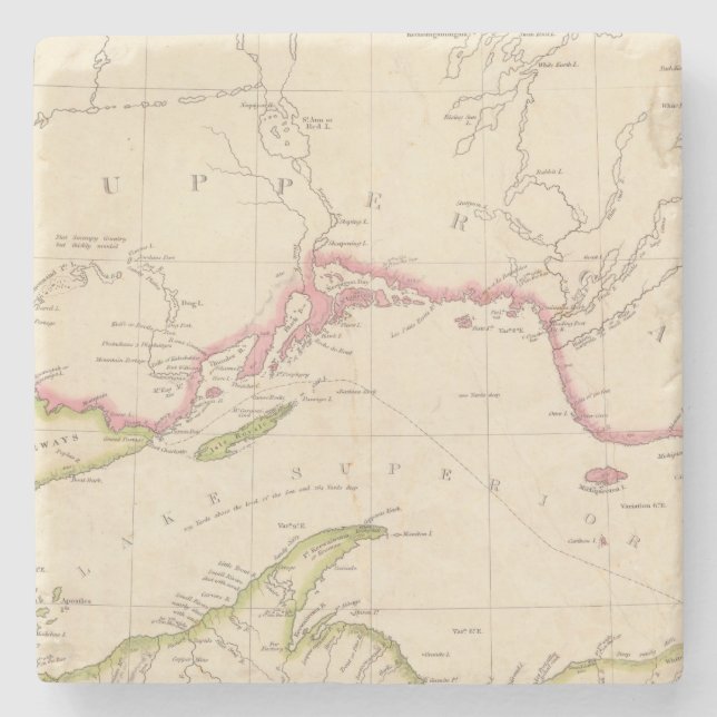 Lake Superior Stone Coaster (Front)