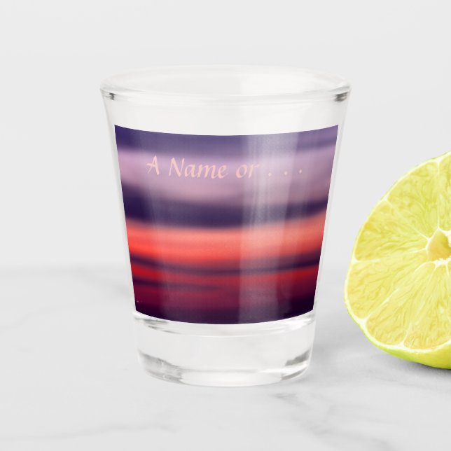 Lake Superior Sunrise Photograph Duluth Minnesota Shot Glass (Front)