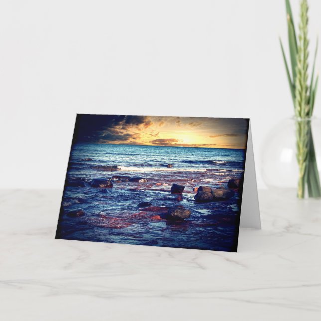 Lake Superior Sunset Card (Front)