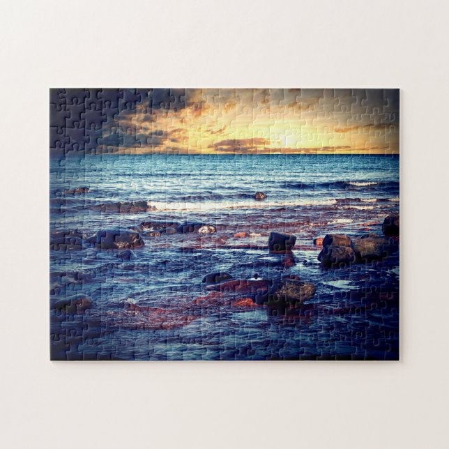 Lake Superior Sunset Jigsaw Puzzle (Horizontal)