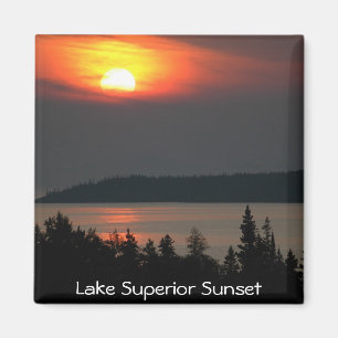 Lake Superior Sunset Magnet