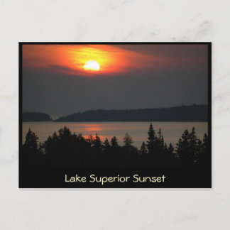 Lake Superior Sunset Postcard