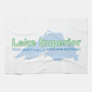 Lake Superior; They don't call it that for nothing Tea Towel