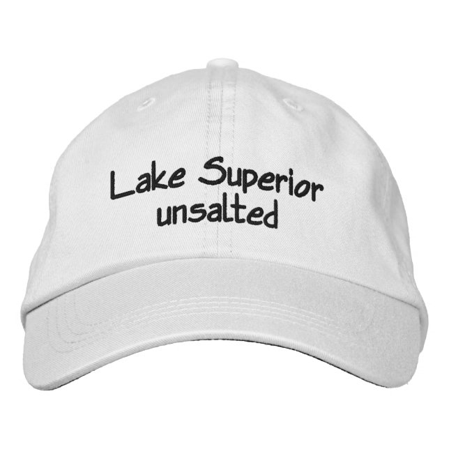Lake Superior - unsalted Embroidered Hat (Front)
