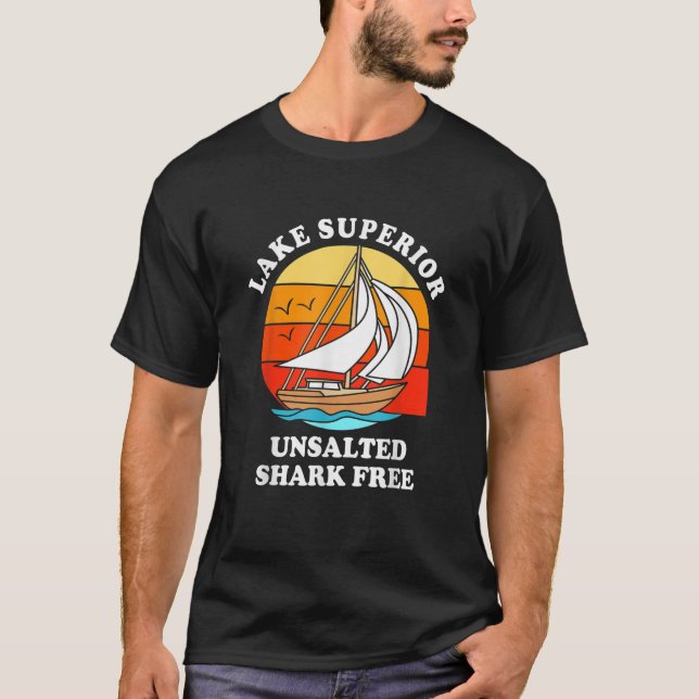Lake Superior Unsalted Shark Free T-Shirt (Front)
