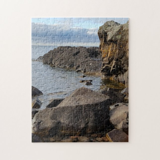 Lake Superior Upper Peninsula Michigan Jigsaw Puzzle (Vertical)