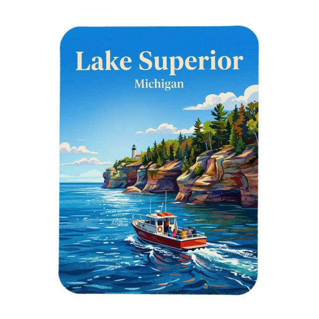 Lake Superior USA Magnet (Vertical)