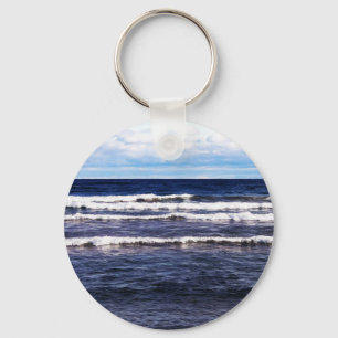 Lake Superior White Caps Key Ring