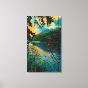 Lake Sutherland new Port Angeles, WA Canvas Print