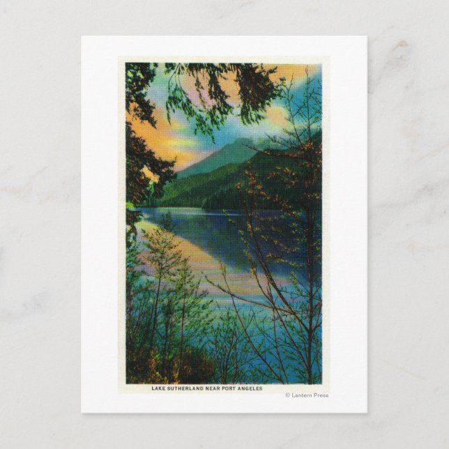 Lake Sutherland new Port Angeles, WA Postcard (Front)
