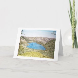lake tahoe area. donner lake card