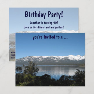 Lake Tahoe Birthday Party! Invitation