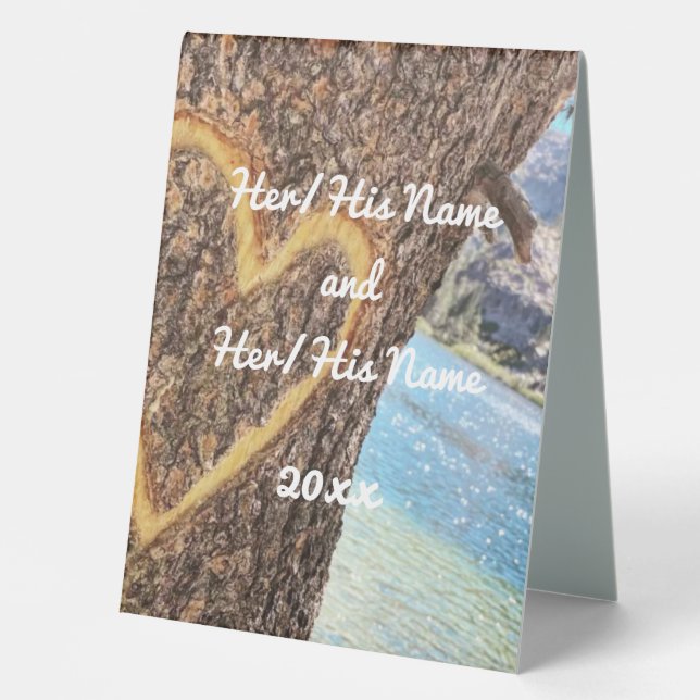 Lake Tahoe Blue Water Tree Heart Love (Front)