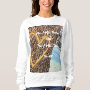 Lake Tahoe Blue Water Tree Heart Love Sweatshirt