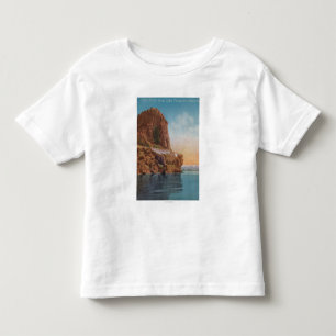 Lake Tahoe, CA - Cave Rock from the Lake View Toddler T-Shirt