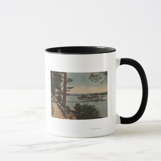 Lake Tahoe, CA - Emerald Bay View with Steamer Mug (Right)