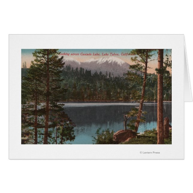 Lake Tahoe, CA - Looking Across Cascade Lake (Front Horizontal)