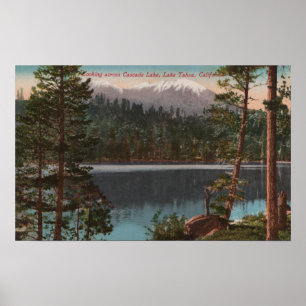 Lake Tahoe, CA - Looking Across Cascade Lake Poster