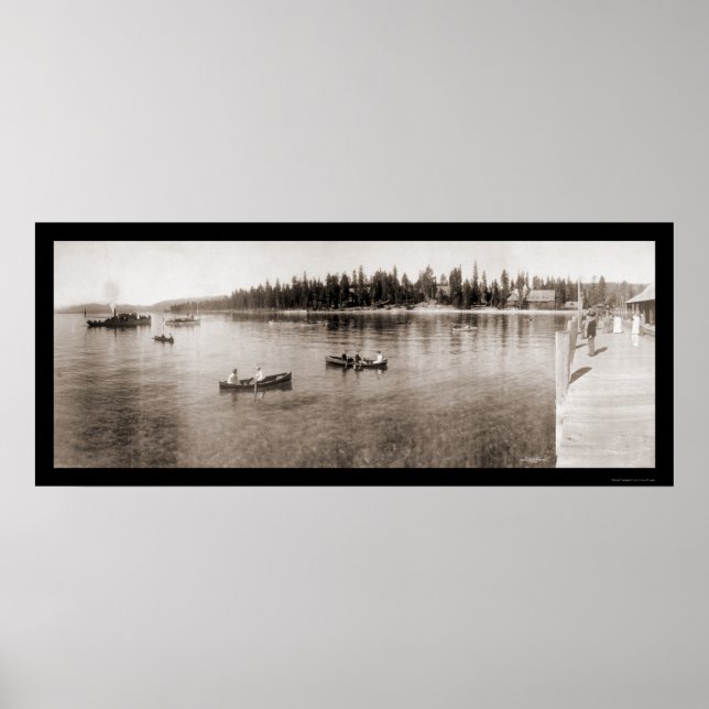 Lake Tahoe, CA Photo 1908 Poster (Front)