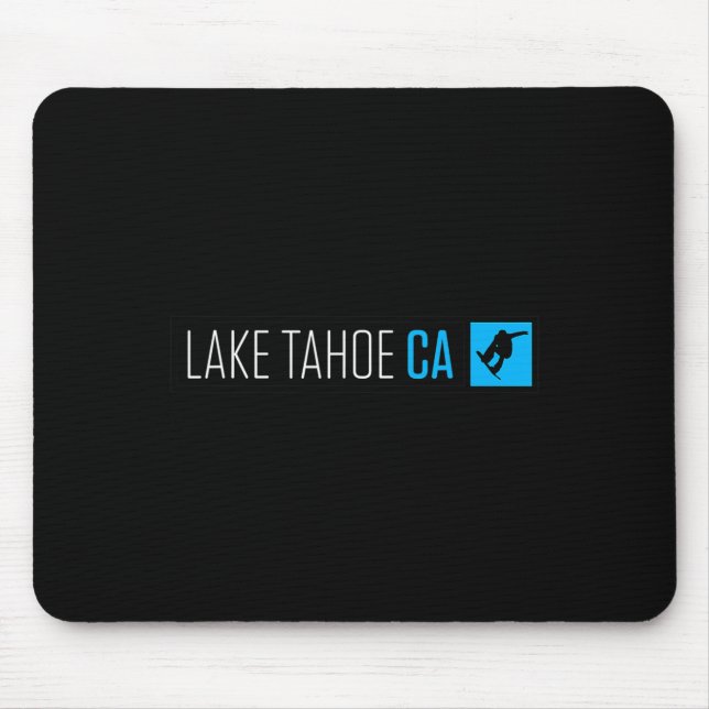 Lake Tahoe Ca Snowboard Box Type  Mouse Mat (Front)