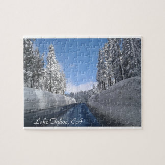 Lake Tahoe, CA with lots of Snow Puzzle