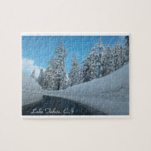 Lake Tahoe, CA with lots of Snow Puzzle