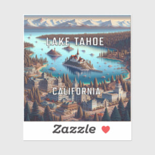 Lake Tahoe California 3 Inch Vinyl Sticker