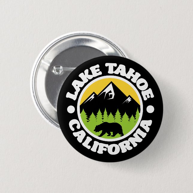 Lake Tahoe,California 6 Cm Round Badge (Front & Back)
