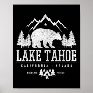 Lake Tahoe California - Bear Mountains Nature Camp Poster