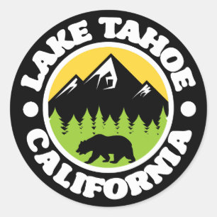 Lake Tahoe,California Classic Round Sticker