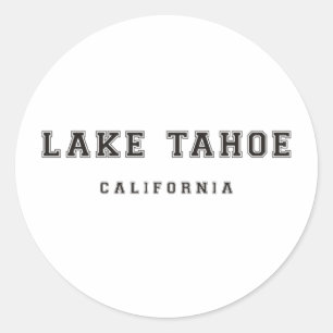 Lake Tahoe California Classic Round Sticker