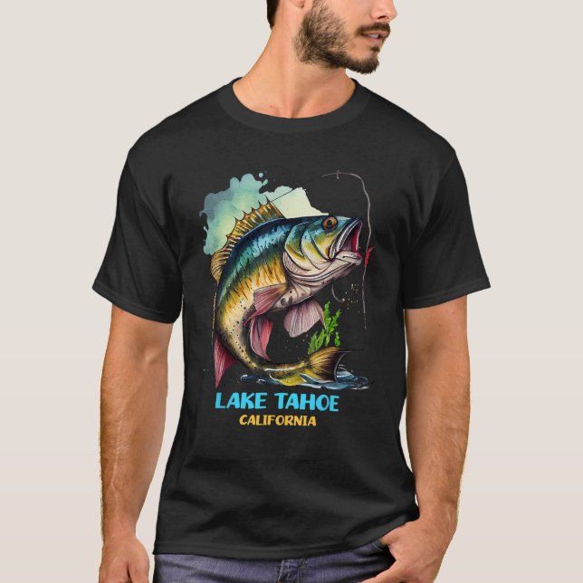 Lake Tahoe California Fishing Trip Fisher Gear Fis T-Shirt (Front)
