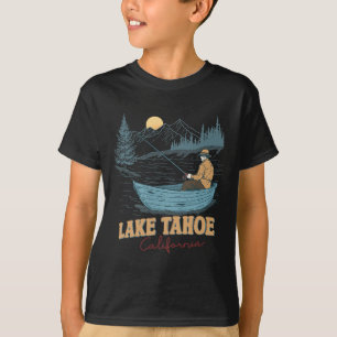 Lake Tahoe California Funny Summer Fishing Camping T-Shirt