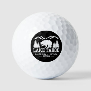Lake Tahoe - California Grizzly Bear Mountains Golf Balls