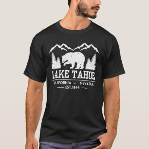 Lake Tahoe - California Grizzly Bear Mountains T-Shirt