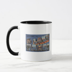 Lake Tahoe, California - Large Letter Scenes Mug