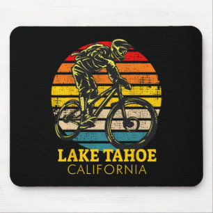 Lake Tahoe California Mountain Biking Mouse Mat