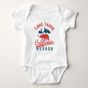 Lake Tahoe California Nevada Baby Bodysuit