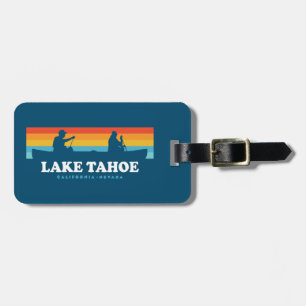 Lake Tahoe California Nevada Canoe Luggage Tag
