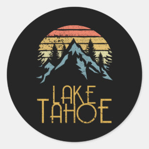 Lake Tahoe California Nevada Classic Round Sticker