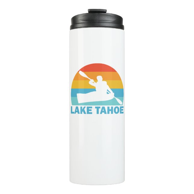 Lake Tahoe California Nevada Kayak Thermal Tumbler (Front)