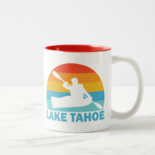 Lake Tahoe California Nevada Kayak Two-Tone Coffee Mug